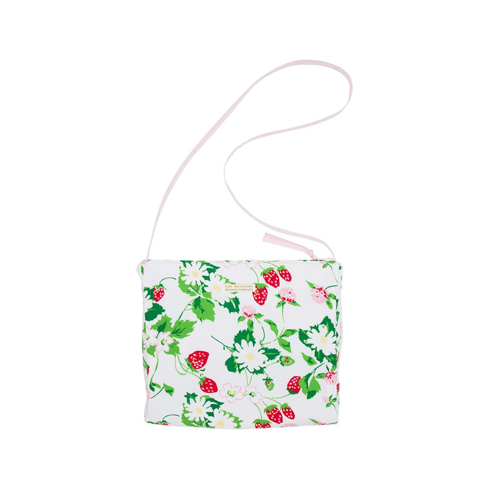 Tyler Tablet Tote - Greenwich Garden with Palm Beach Pink | The Beaufort Bonnet Company