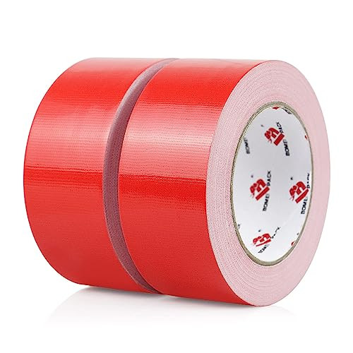 2 Pack Red Duct Tape Heavy Duty,9 Mil Thickness,2 Inches x 30 Yards,Strong Industrial Strength,Fl... | Amazon (US)