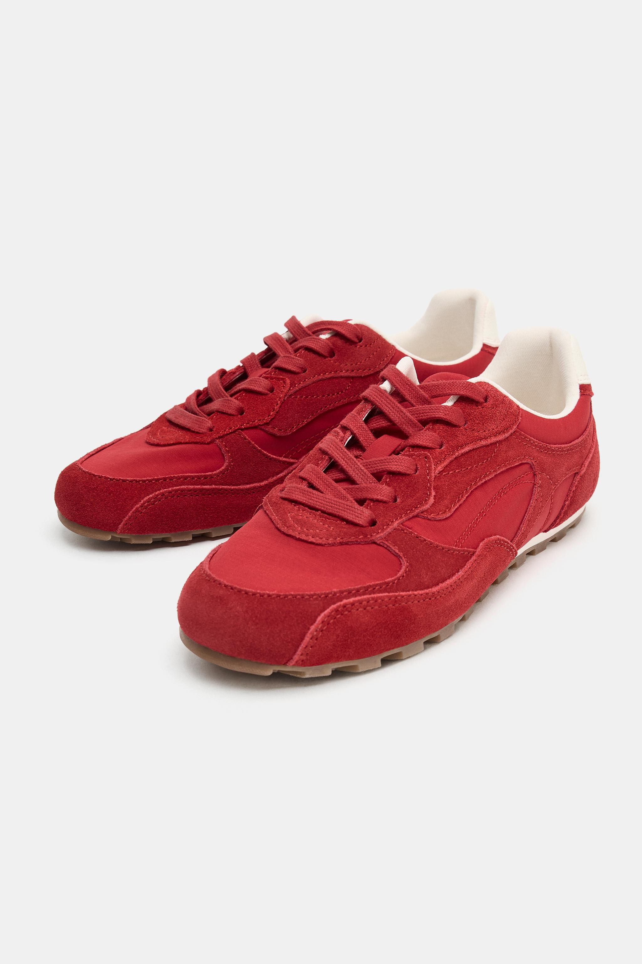 LEATHER SPORT SNEAKERS | Zara Canada