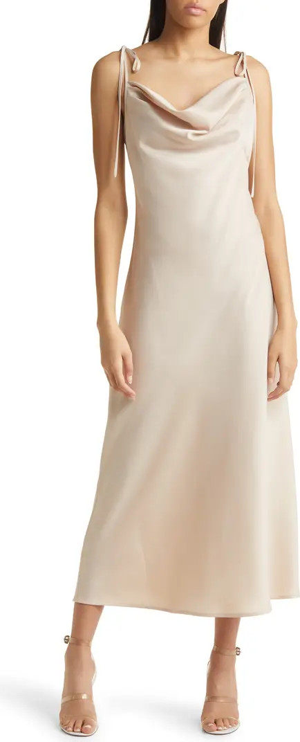 WAYF The Beverly Cowl Neck Midi Dress | Nordstrom | Nordstrom