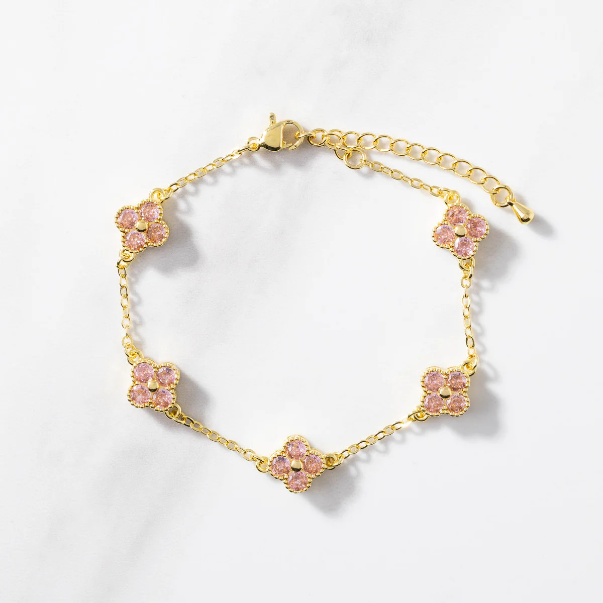 Pink Charlie Clover Bracelet | Modern Locke