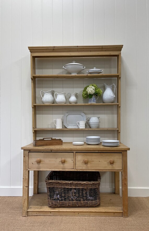A Large Almost 8ft Tall Late 19th Century Pine Welsh Dresser | Etsy | Etsy (US)