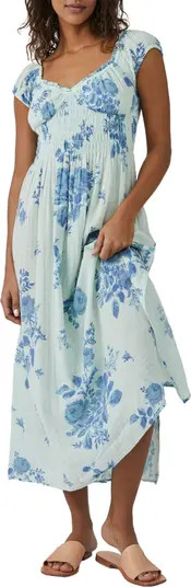 Forget Me Not Floral Cutout Cotton Dress | Nordstrom