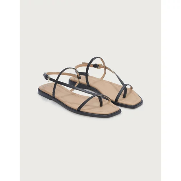 Skinny Braid Detail Strap Sandals | The White Company (UK)