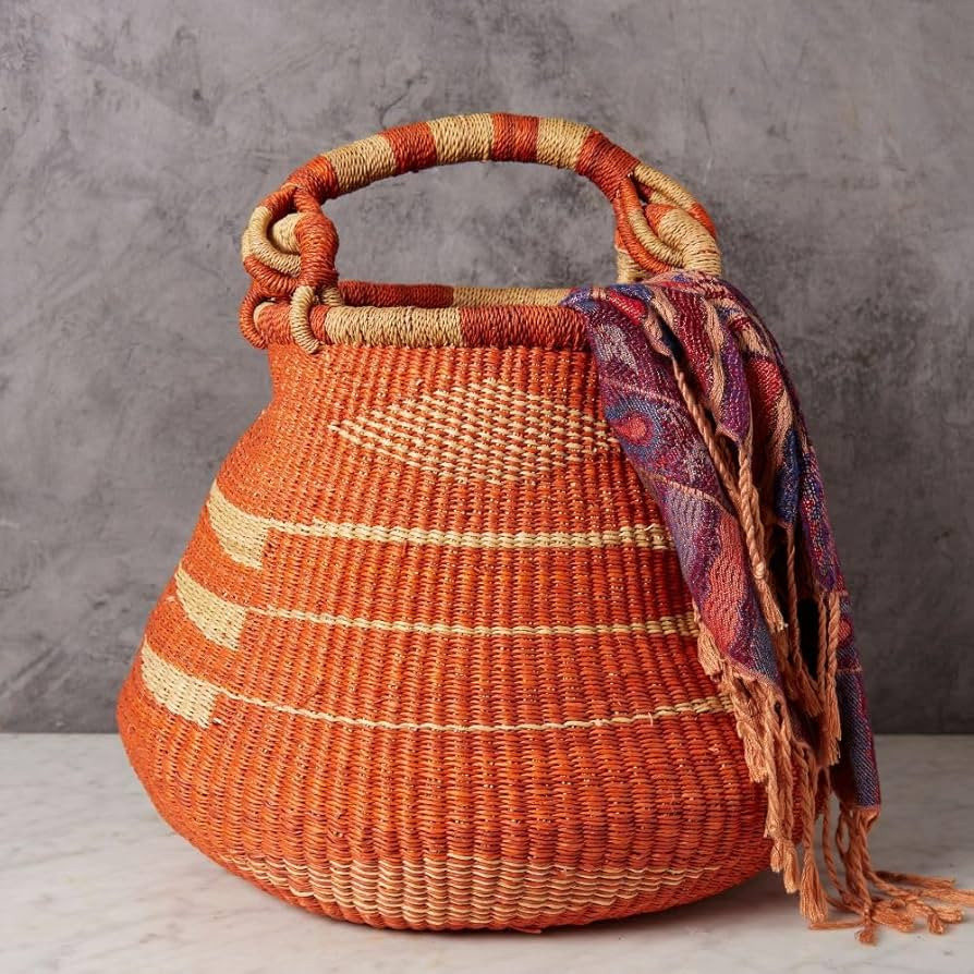 Home & Kitchen Decor, Wicker Basket, Picnic Basket, Living Room Basket, Organizing, Harvesting, F... | Amazon (US)