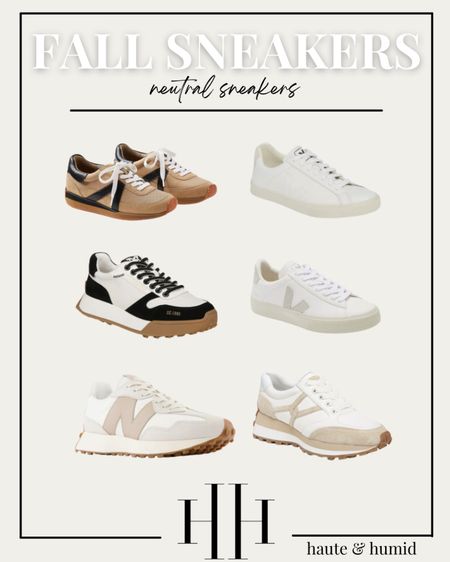 Fall sneakers 
Neutral sneakers
Veja
New balance
Nordstrom 