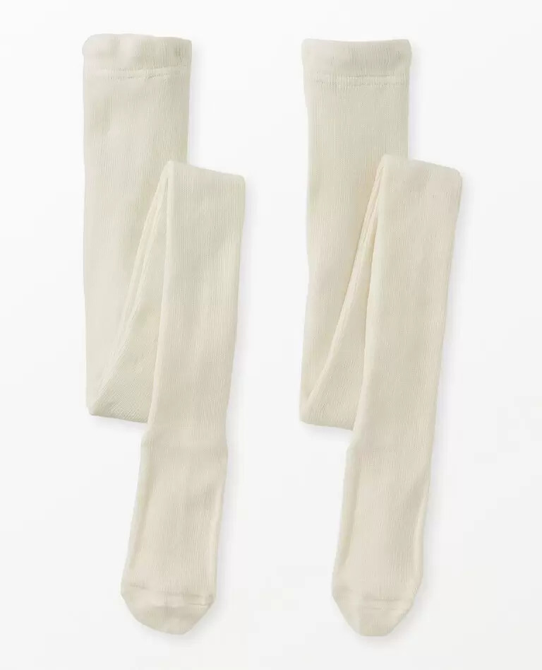 2-Pack Ribbed Footed Tights | Hanna Andersson