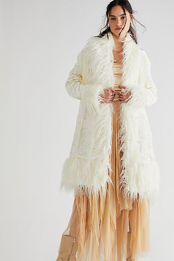 Moon Glow Coat by Understated Leather at Free People, Opal, M | Free People (Global - UK&FR Excluded)