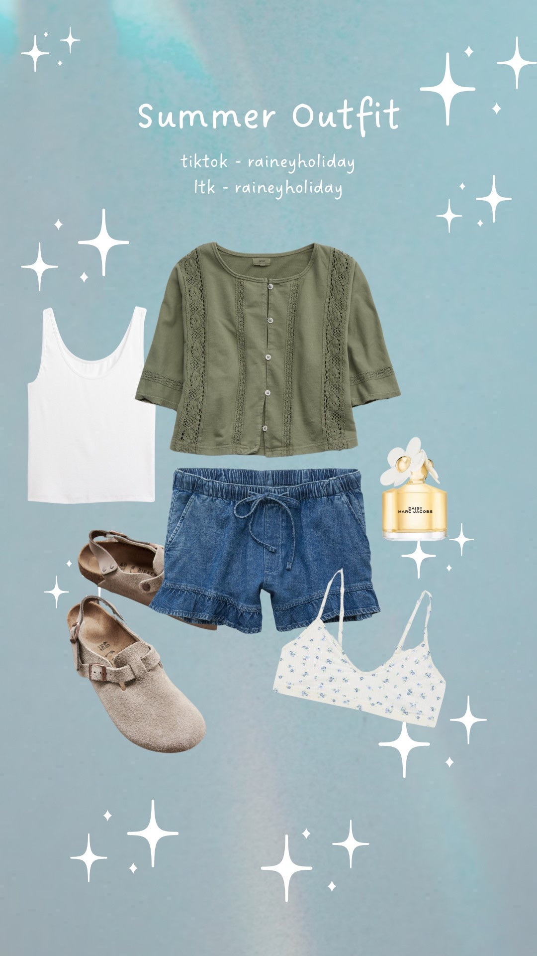 Summer Outfit - perfect casual summer outfit + everything is on sale at Aerie right now :) this top comes in so many colors I also linked but the green is my fav! 

#LTKStyleTip #LTKSaleAlert #LTKShoeCrush