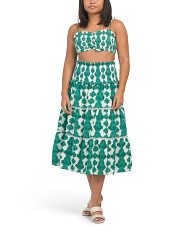 Linen Blend Bandeau Skirt Set | Casual Dresses  | Marshalls | Marshalls