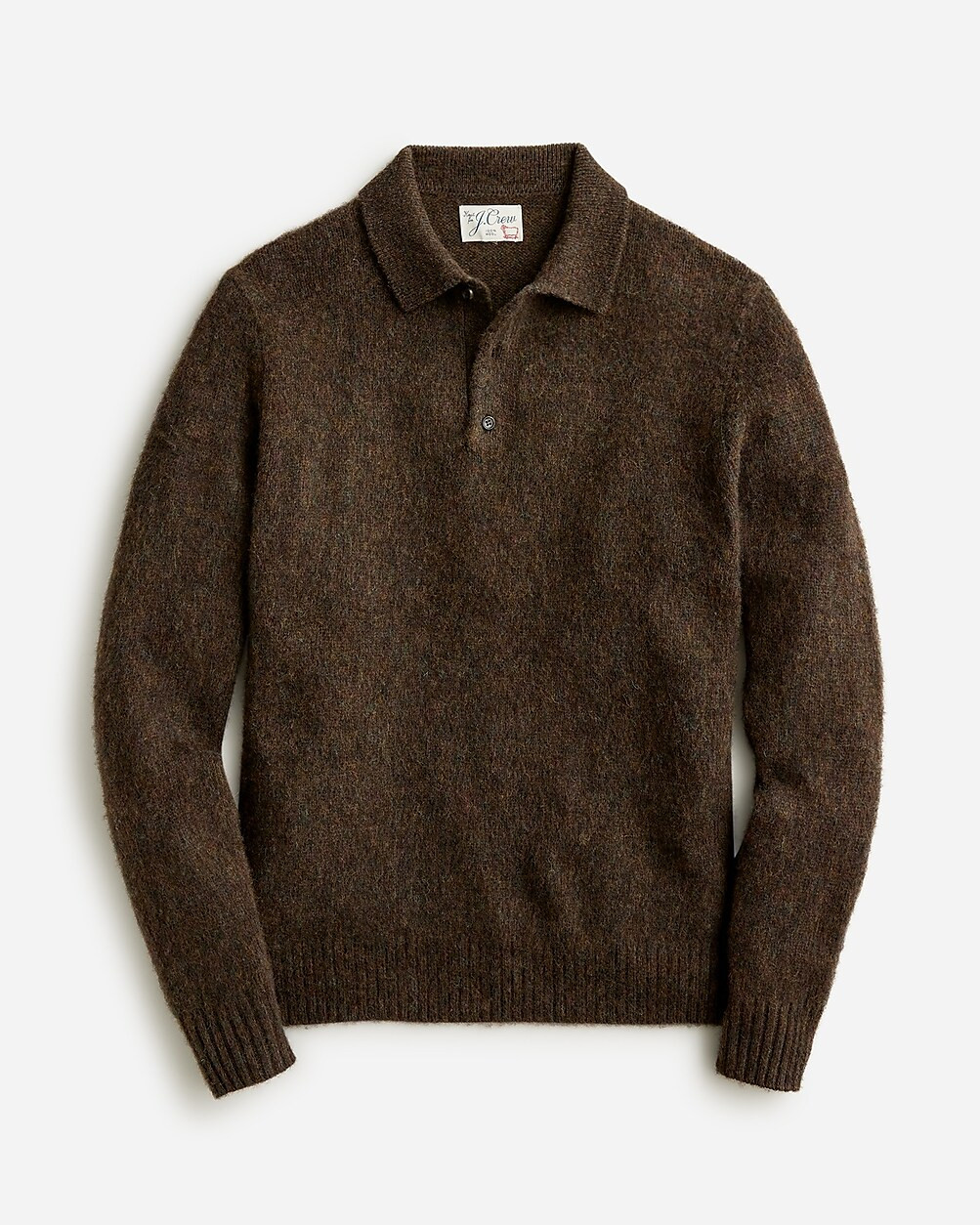 Brushed wool polo sweater | J. Crew US
