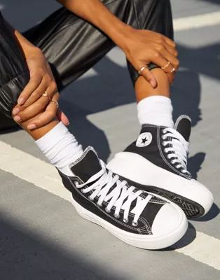 Converse Chuck Taylor Hi Move trainers in black | ASOS (Global)