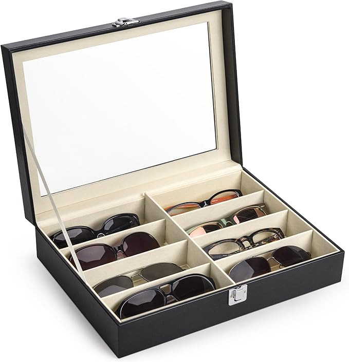 CO-Z Sunglasses Organizer with 8 Slots, Multiple Eyeglasses Eyewear Display Case for Women Men | Amazon (US)