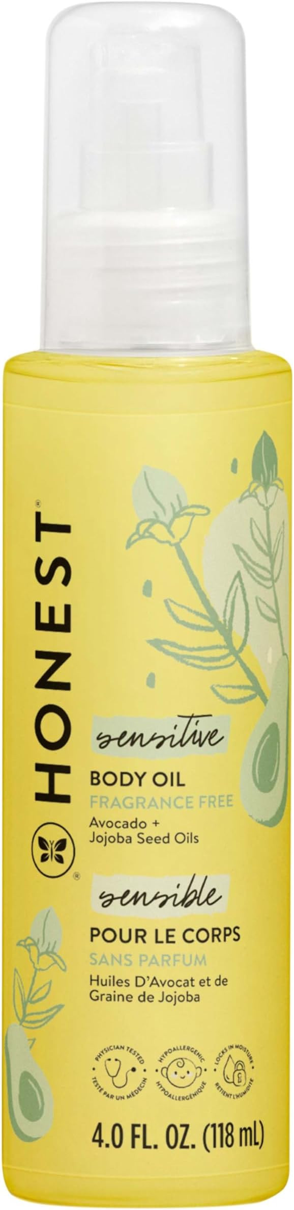 The Honest Company Fragrance-Free Moisturizing Body Oil, Nourish Soothe Baby's Skin, Plant-Based,... | Amazon (US)
