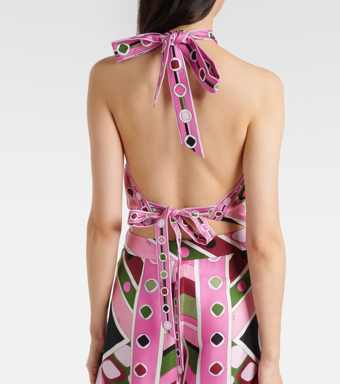 Vivara halterneck silk satin top | Mytheresa (US/CA)