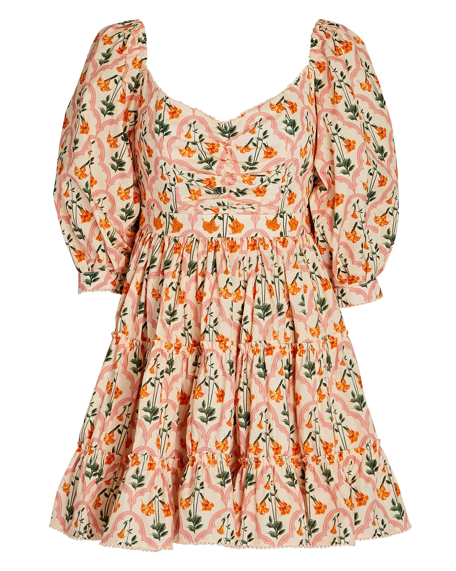 Guanabana Puff Sleeve Printed Mini Dress | INTERMIX