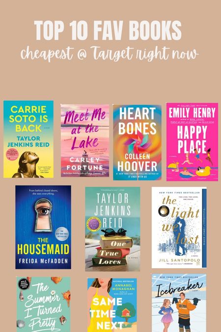 My top ten favorite books of 2023- the perfect Christmas gifts to add to your cart from target! ❤️ 

#LTKGiftGuide #LTKCyberWeek #LTKSeasonal