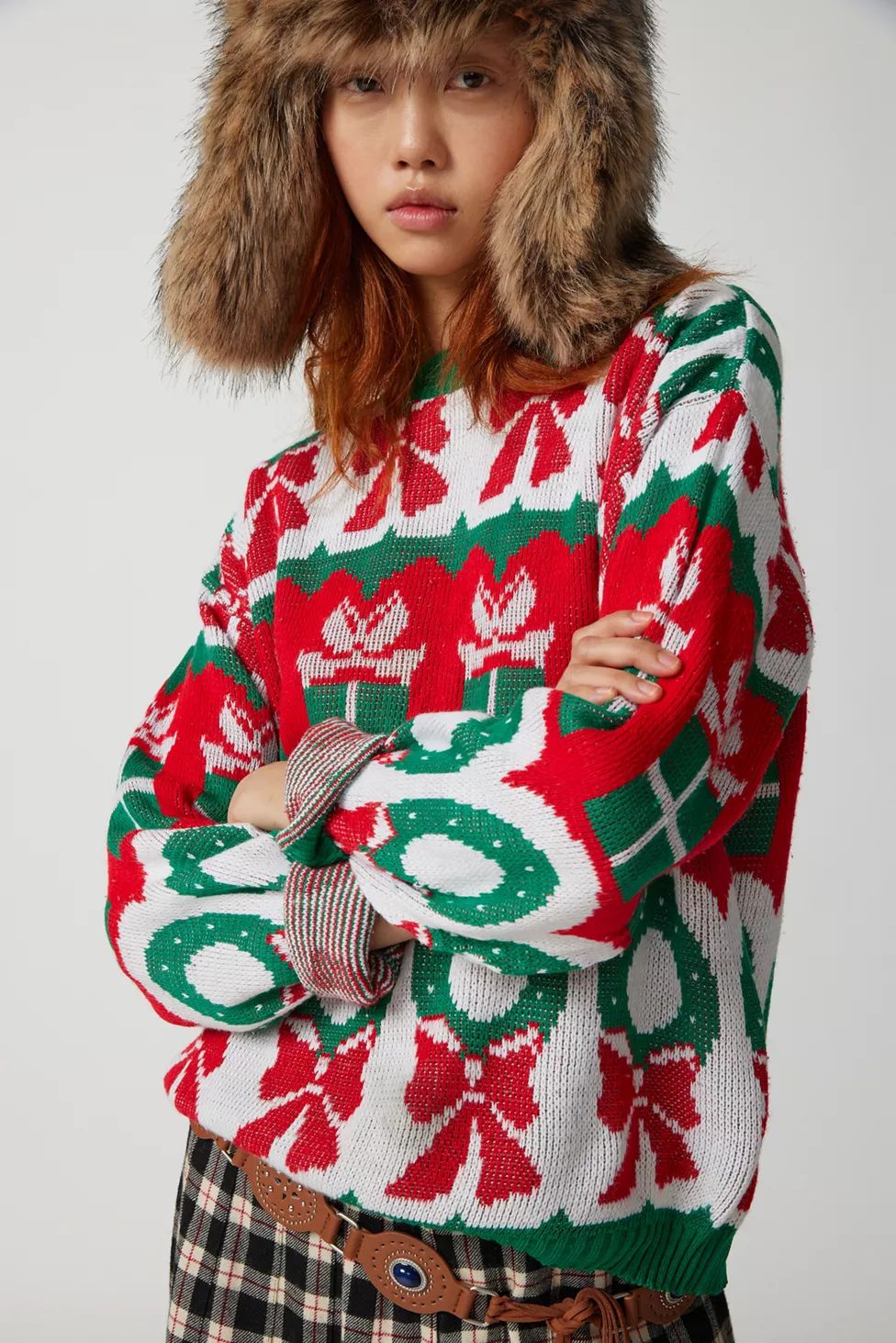 Urban Renewal Vintage Holiday Pullover Crew Neck Sweater | Urban Outfitters (US and RoW)