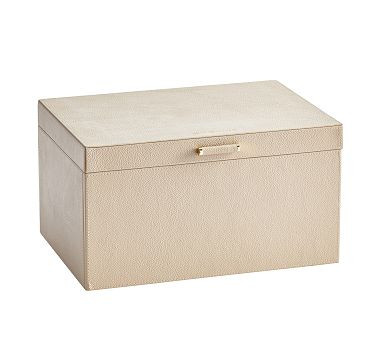 Quinn Leather Jewelry Storage Collection - Foil Debossed | Pottery Barn (US)
