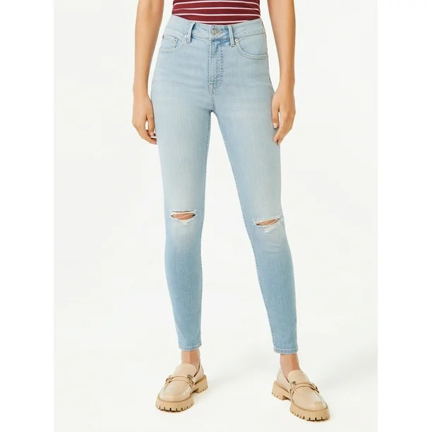 Free Assembly Women's High Rise Skinny Jeans - Walmart.com | Walmart (US)