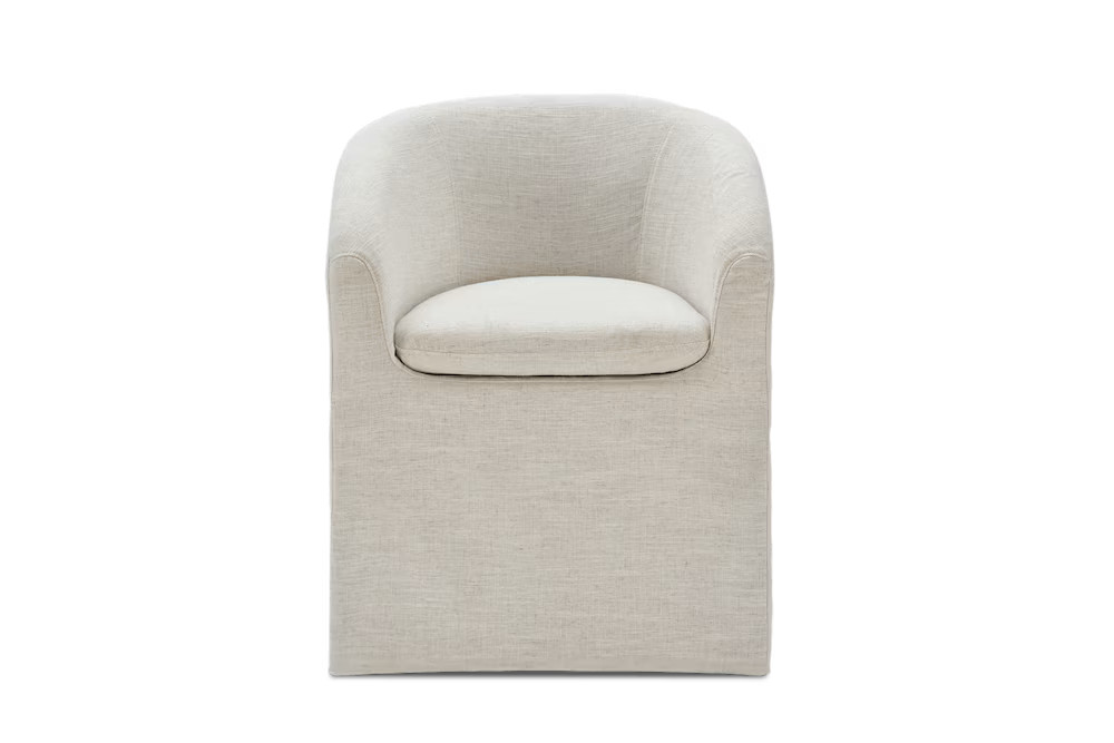 Callie Slipcover Dining Arm Chair | Castlery US
