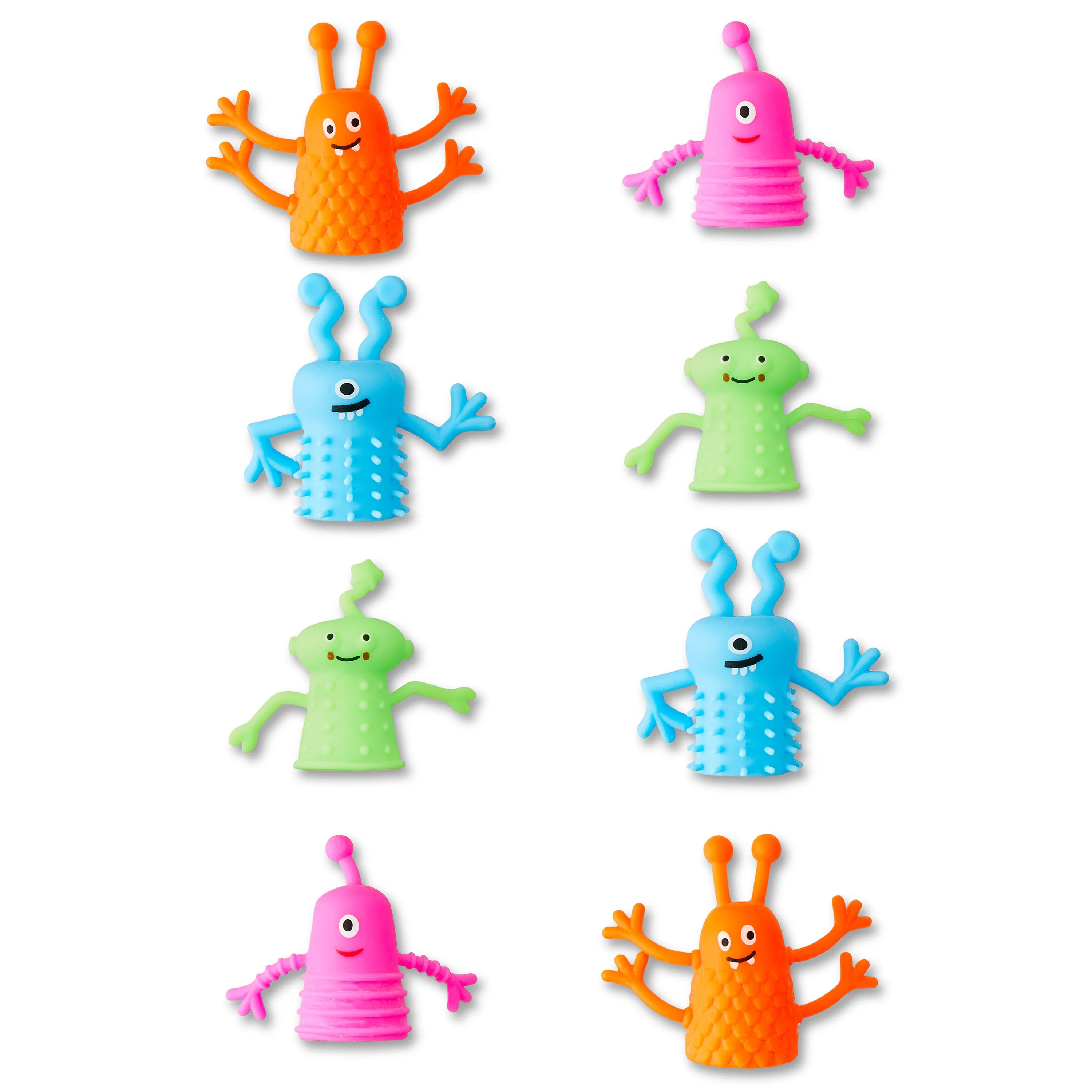 Halloween 8 Finger Puppets, Soft Plastic Material, Multi Colors, for Ages 3+, Novelty & Gag Toys,... | Walmart (US)