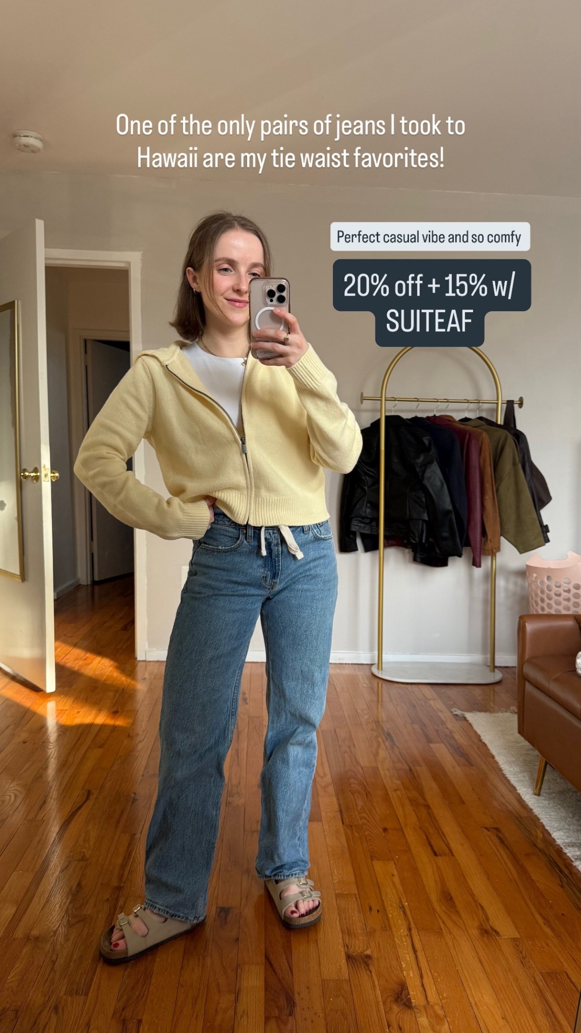 Drawstring waist Abercrombie jeans so comfy and on sale! 
20% off +15% off w SUITEAF



#LTKootd #LTKPetite #LTKSaleAlert