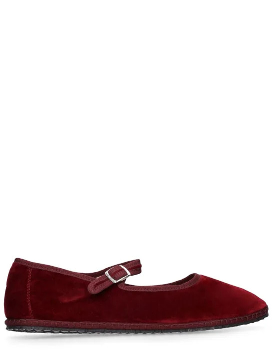10mm mary jane bordeaux velvet loafers - Vibi Venezia - Women | Luisaviaroma | Luisaviaroma