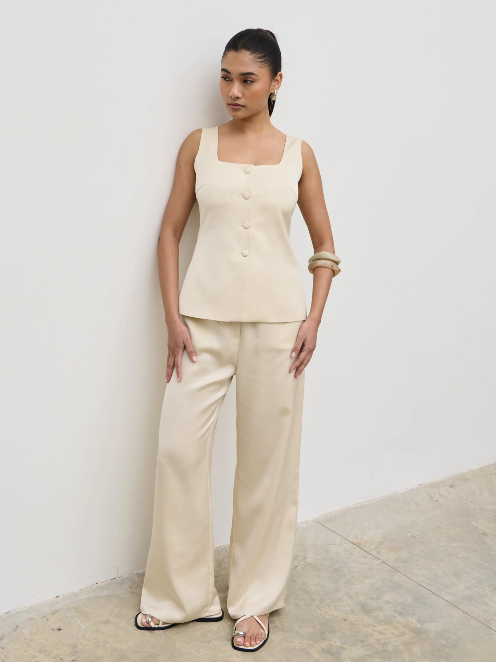 Breya Satin Drawstring Trousers | Pretty Lavish (UK)