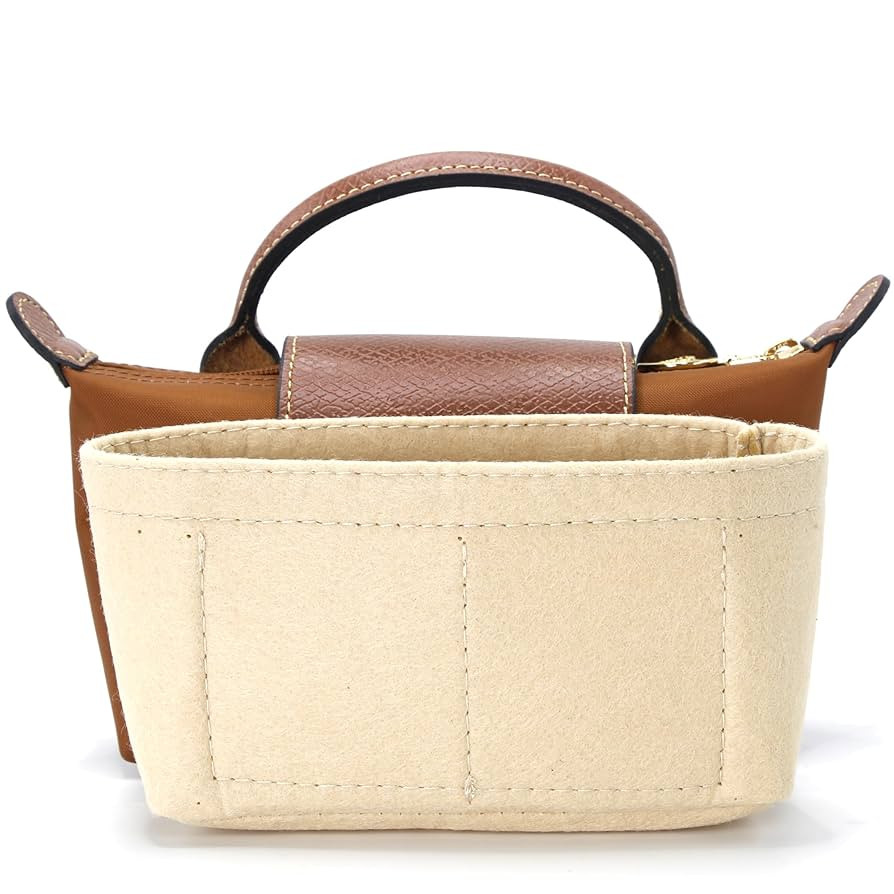 Women Bag Organiser Organizer Insert for Backpack Tote Large Inner Bag In Bag (Beige) | Amazon (US)