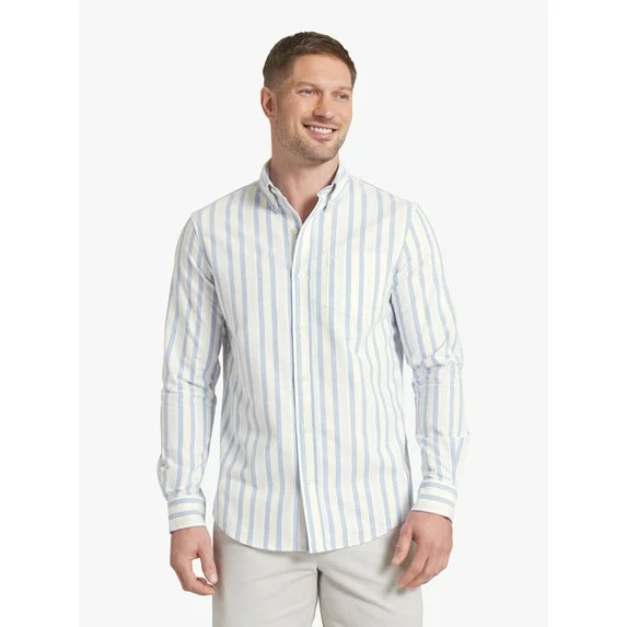 Chaps Men's & Big Men's Long Sleeve Oxford Woven Shirt, Sizes S-3XL | Walmart (US)