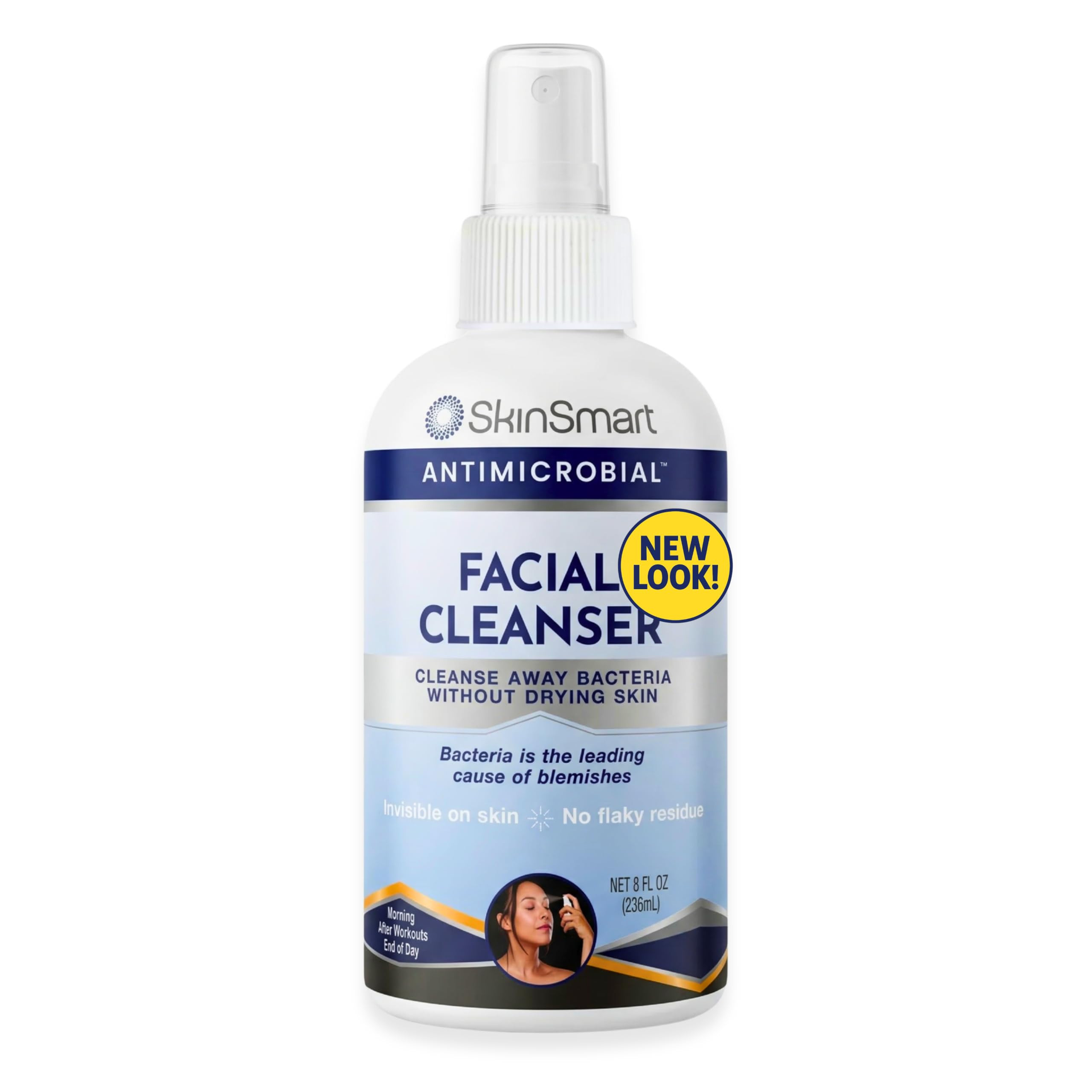 SkinSmart Antimicrobial Facial Cleanser for Breakouts & Blemishes; Hypochlorous Acid Formula Targ... | Amazon (US)