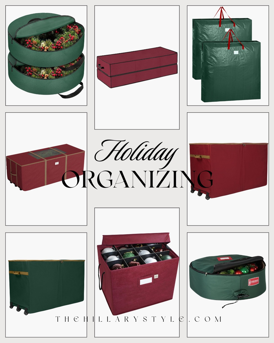 HOLIDAY ORGANIZING ESSENTIALS FOR EASY POST-SEASON CLEANUP! If post-holiday cleanup feels overwhelming, these smart storage solutions make all the difference. From Christmas Tree Storage Bags to Ornament Storage Bins and Wreath Storage Cases, these essentials keep everything protected, organized, and ready for next year. Functional, space-saving pieces you’ll be grateful to have every season.

#Amazon #TheHillaryStyle #HolidayStorage #ChristmasOrganization #SeasonalStorage #HomeOrganization #AmazonHome #OrganizedHome #StorageSolutions #PostHolidayReset 

 #LTKHoliday #LTKOver40 #LTKFindsUnder100
