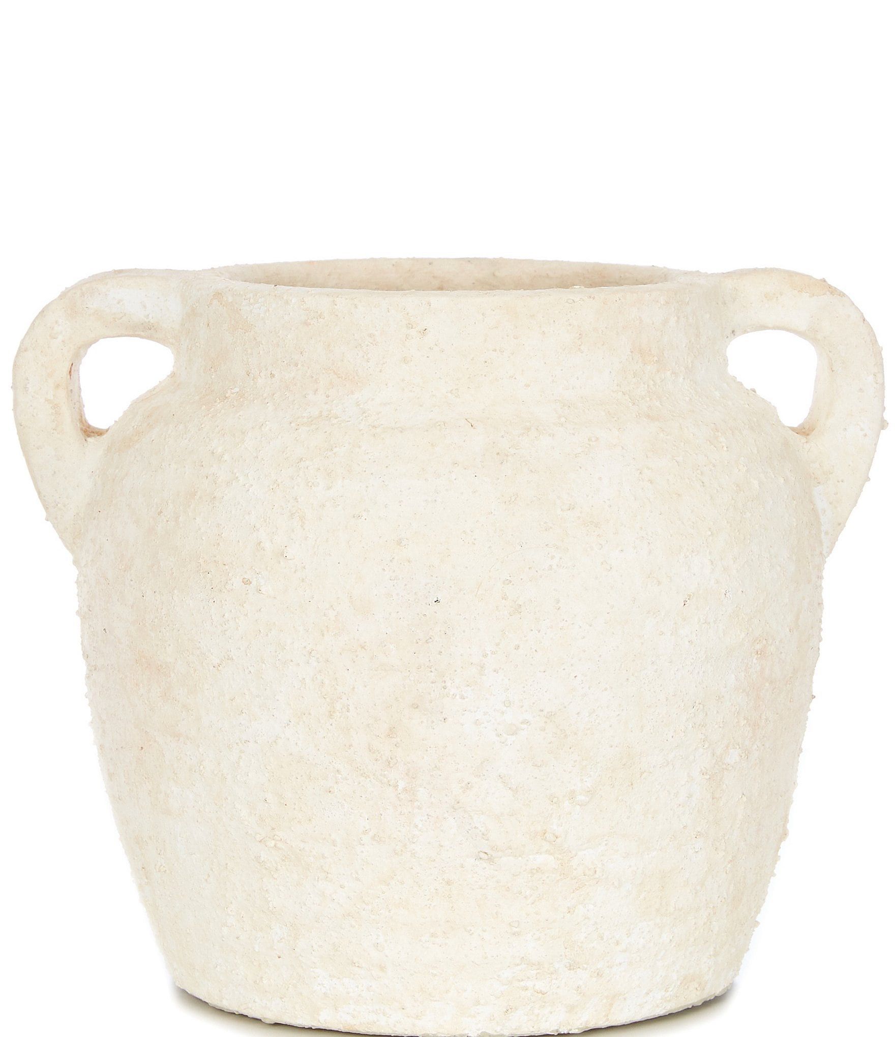 Simplicity Collection Antiqued Terracotta Handled Vase | Dillard's