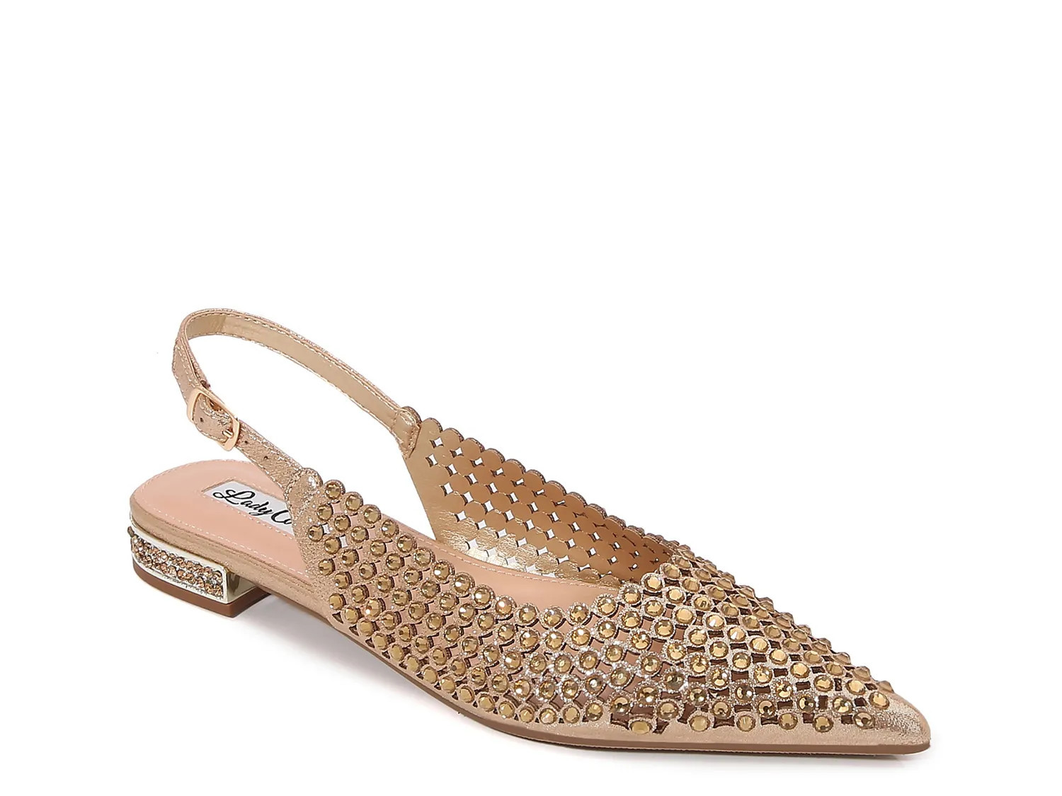 Lady Couture Emmy Flat | Women's | Gold Metallic | Size 9 | Flats | Slingback | DSW