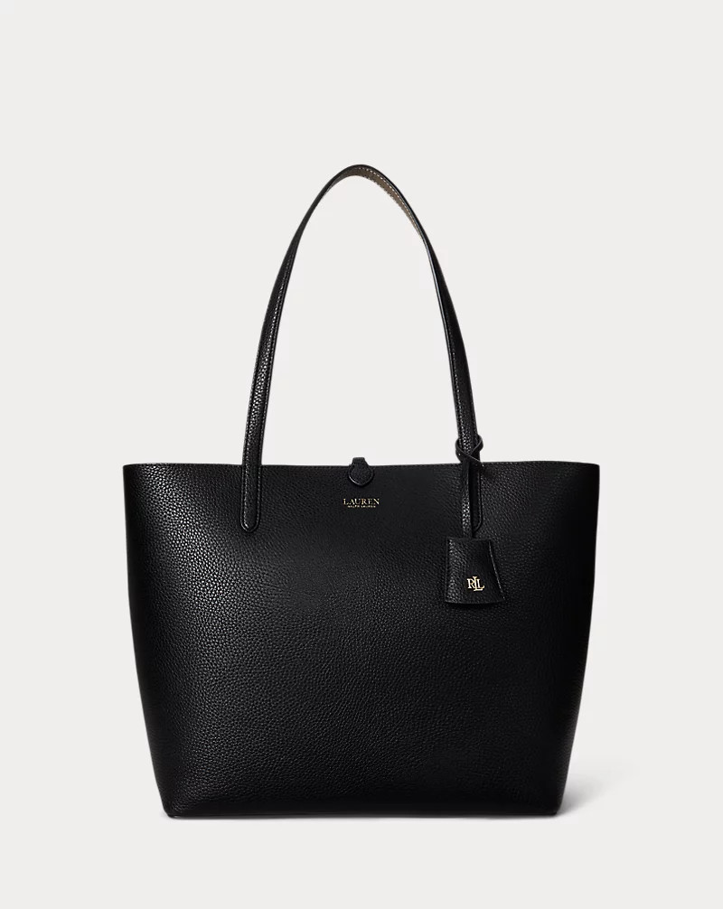 Medium omkeerbare imitatieleren draagtas | Ralph Lauren (BE & NL)