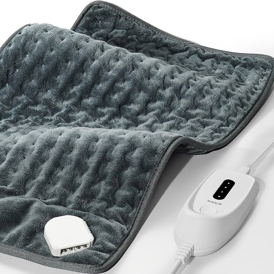 Heating Pad for Back Pain and Period Cramps, FSA HSA Eligible, 12"x 24" Large Electric Heating Pa... | Amazon (US)