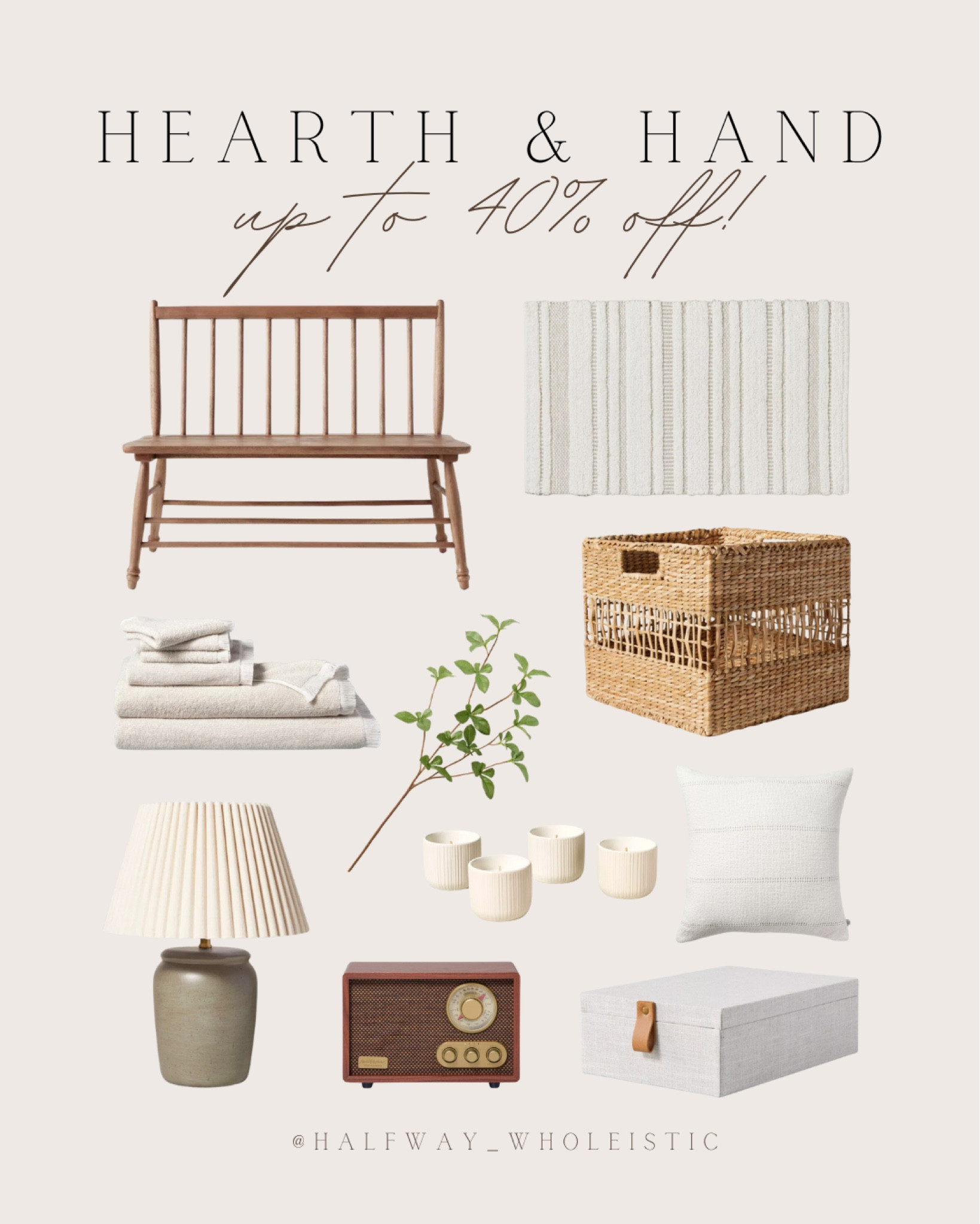 Select items of the Hearth & Hand collection at Target are on sale - up to 40% off!

#decor #furniture #home #pillow #storage 

#LTKfindsunder50 #LTKsalealert #LTKhome