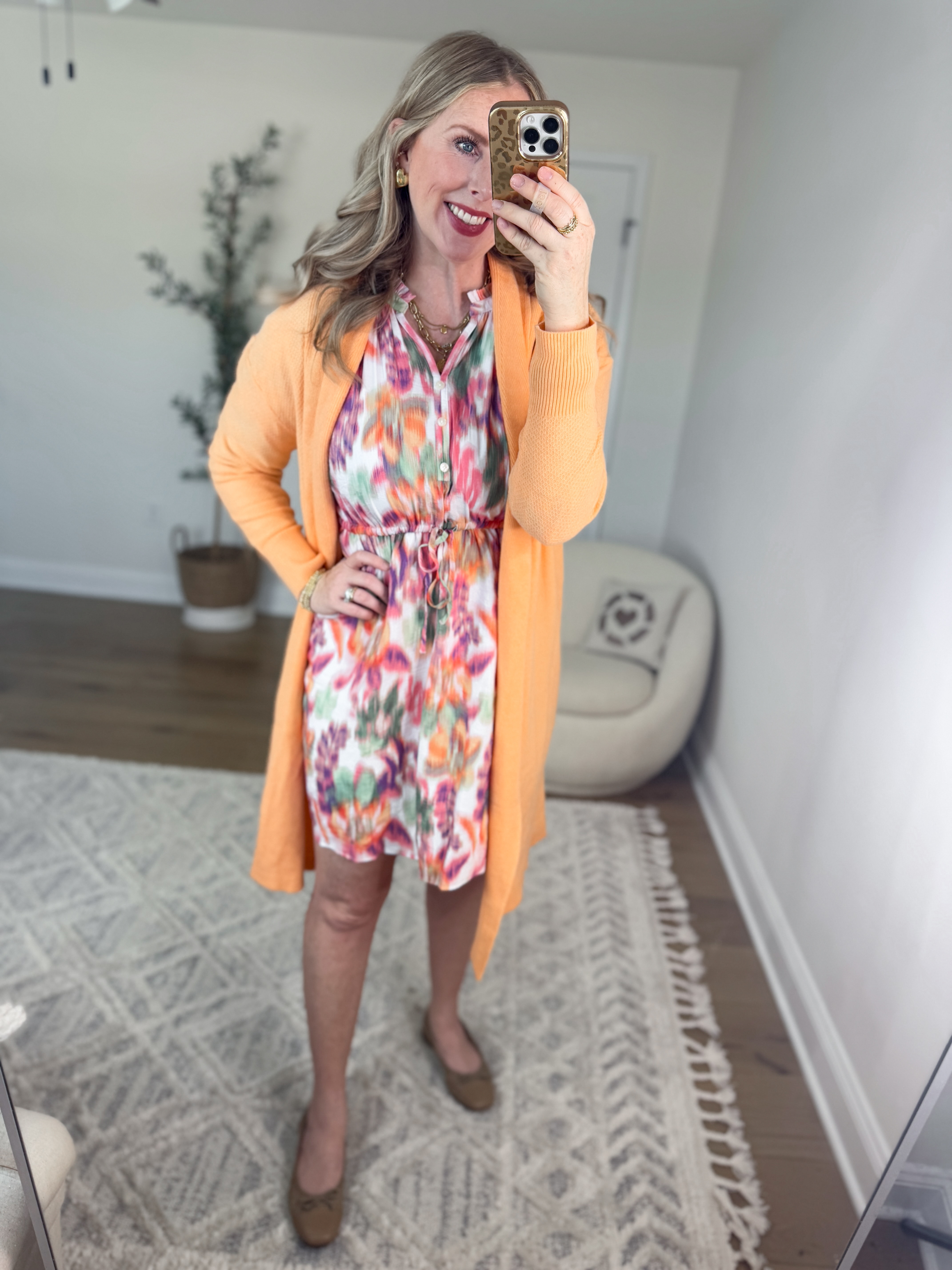 Weekend Walmart Wins try-on
Duster cardigan- medium 
Printed mini dress- medium 

#LTKStyleTip #LTKWorkwear #LTKFindsUnder50