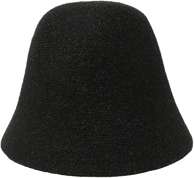 GUOCU Winter Woolen Bucket Hat for Womens,Winter Warm Bucket Hats Fisherman Cap Ladies Solid Colo... | Amazon (UK)