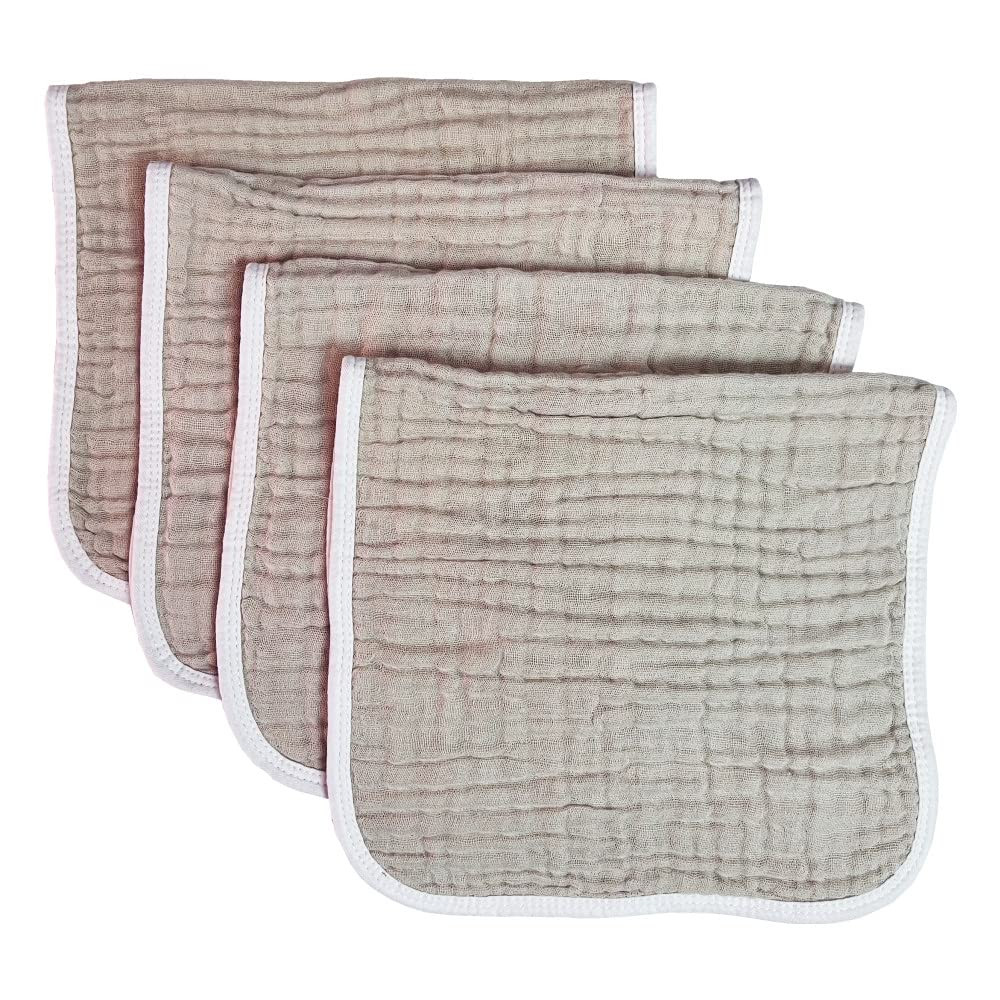 Synrroe Muslin Burp Cloths Large 20 by 10 Inches 100% Cotton 6 Layers Extra Absorbent and Soft 4 ... | Amazon (US)