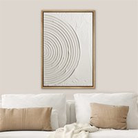 Dustinway Framed Canvas Print Wall Art Textured Effect Abstract Spiral Illustration Modern Minimalis | Etsy (US)