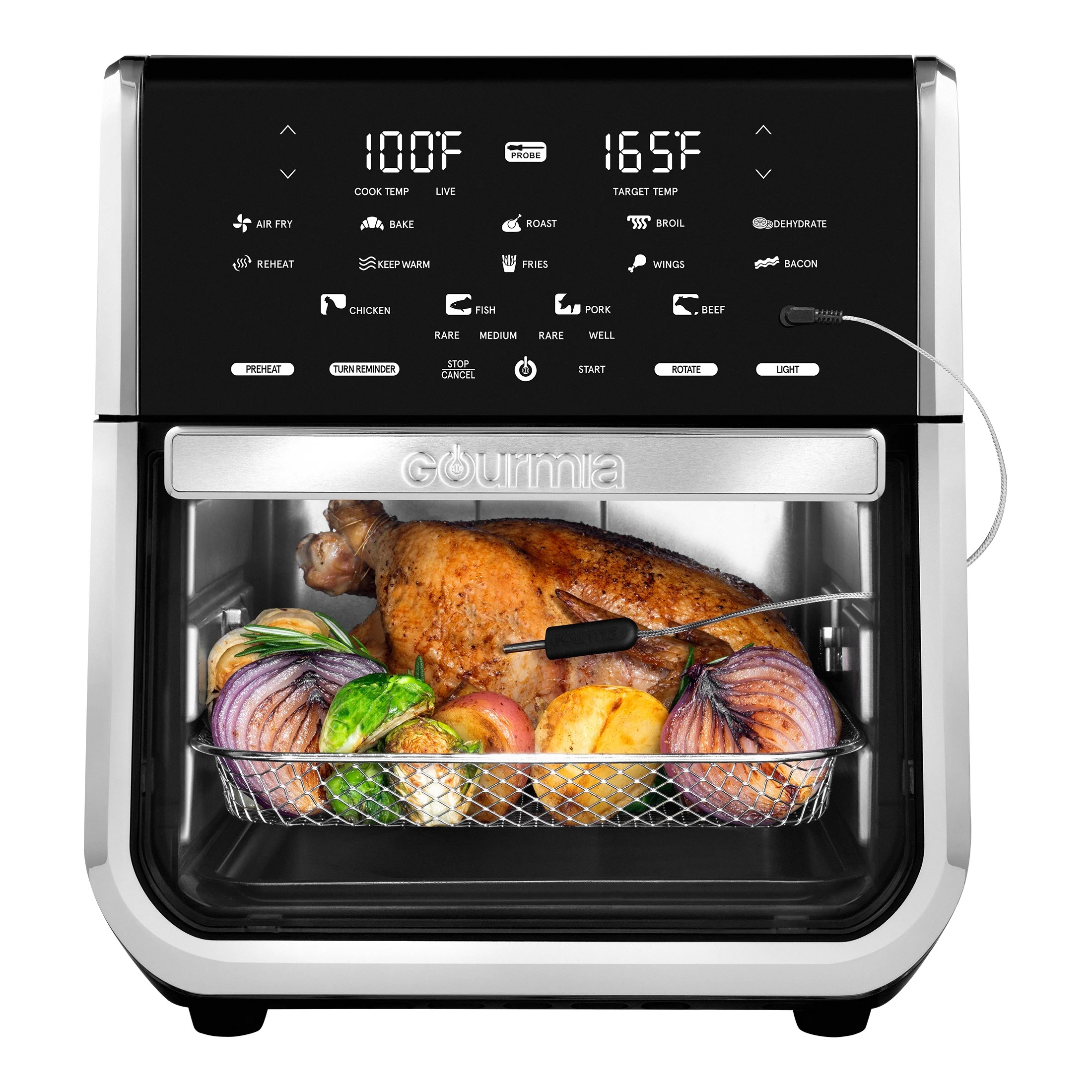 Gourmia All-in-One 14-Quart Air Fryer, Oven, Rotisserie, Dehydrator with 28 Cooking Presets, New ... | Walmart (US)