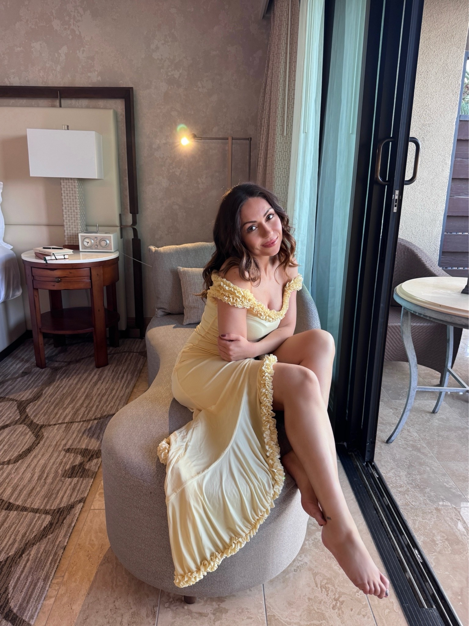 Yellow off the shoulder dresses for summer 2026 💫🍯🐝

#LTKootd #LTKPetite #LTKWedding