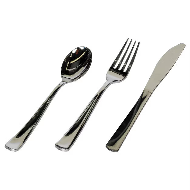60ct Cutlery Silver - Spritz™ | Target