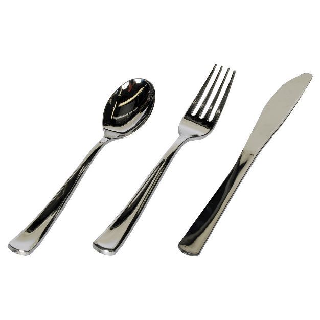 60ct Cutlery Silver - Spritz™ | Target