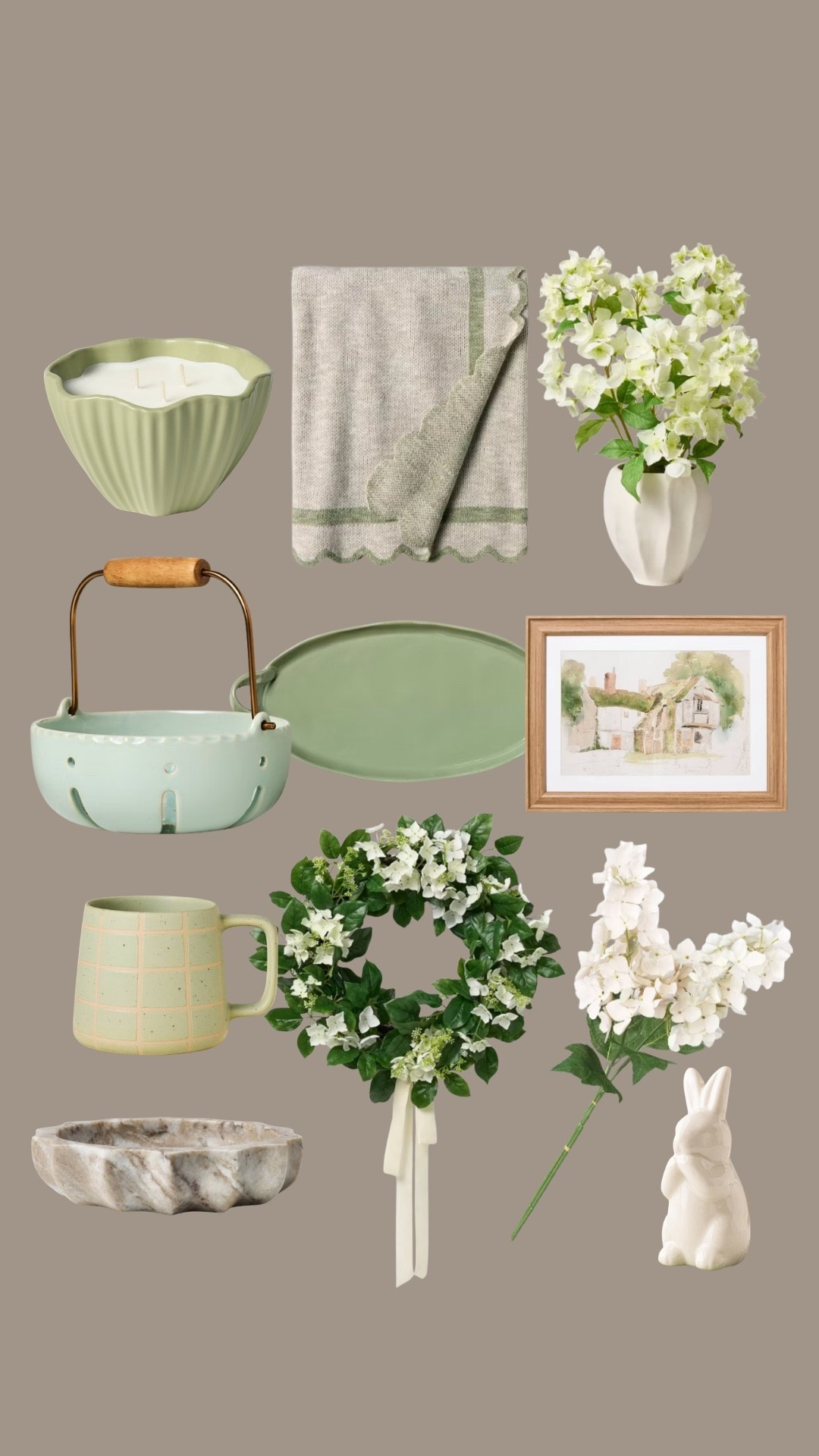 Some spring pieces in my cart! Give me all the greens and neutrals 🫶🏻🌷