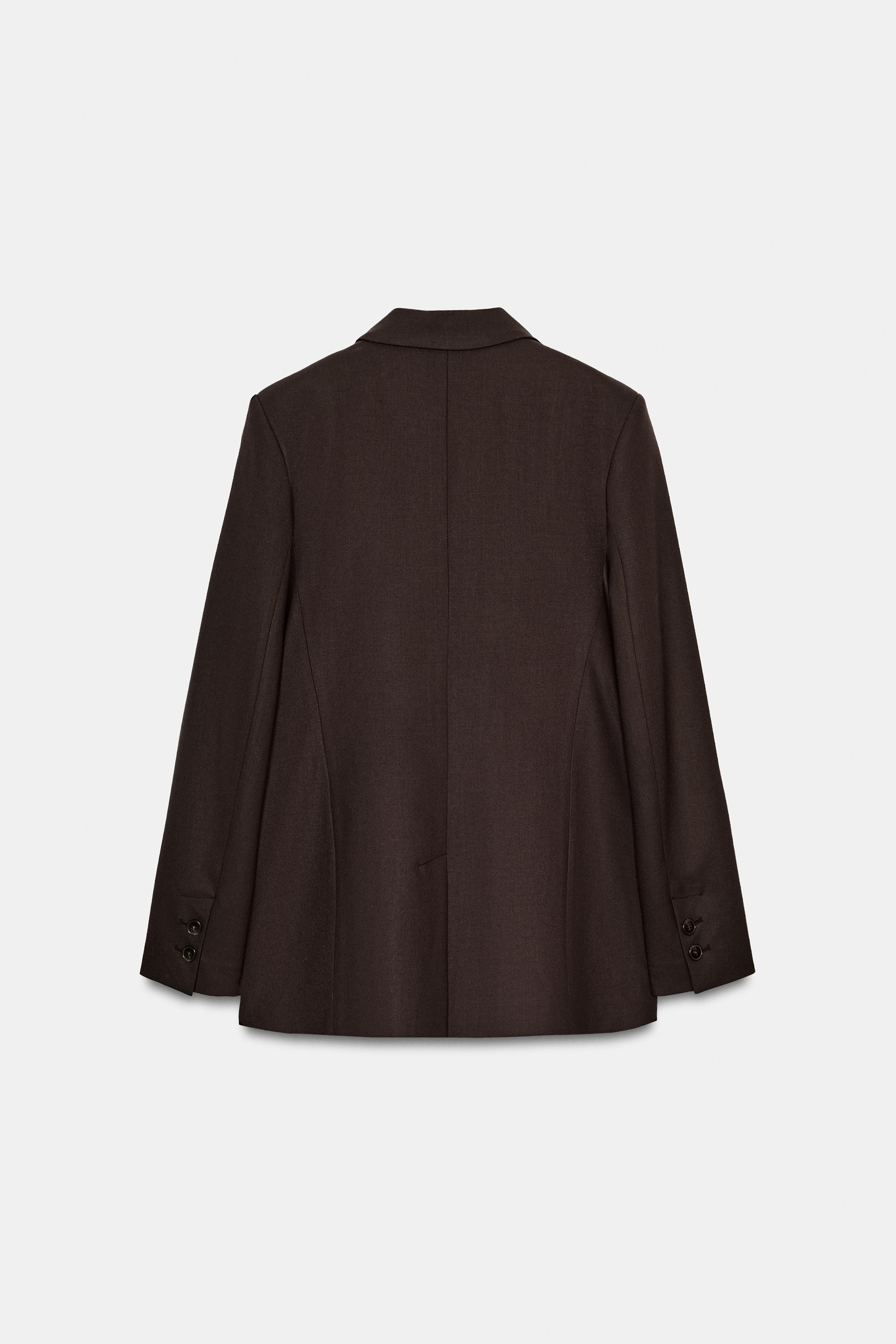 DOUBLE-BREASTED BLAZER WITH SHOULDER PADS | Zara UK