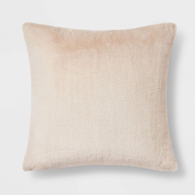 Faux Rabbit Fur Throw Pillow - Threshold™ | Target