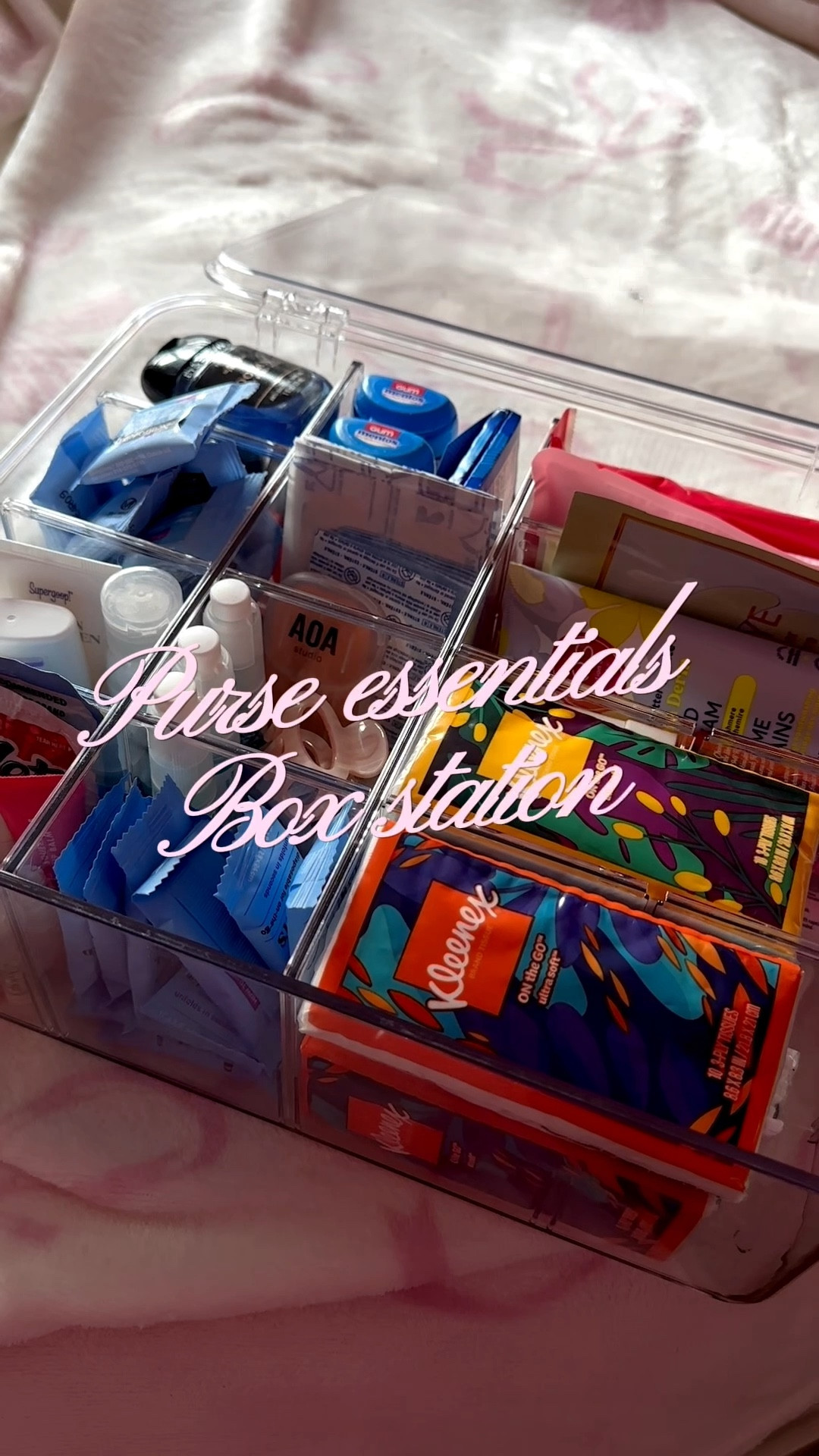 a ✨realistic ✨purse essentials box station🌷👜👛👝  this has been so useful for me since I always switch my bags!! 

#LTKBump #LTKBeauty #LTKTravel